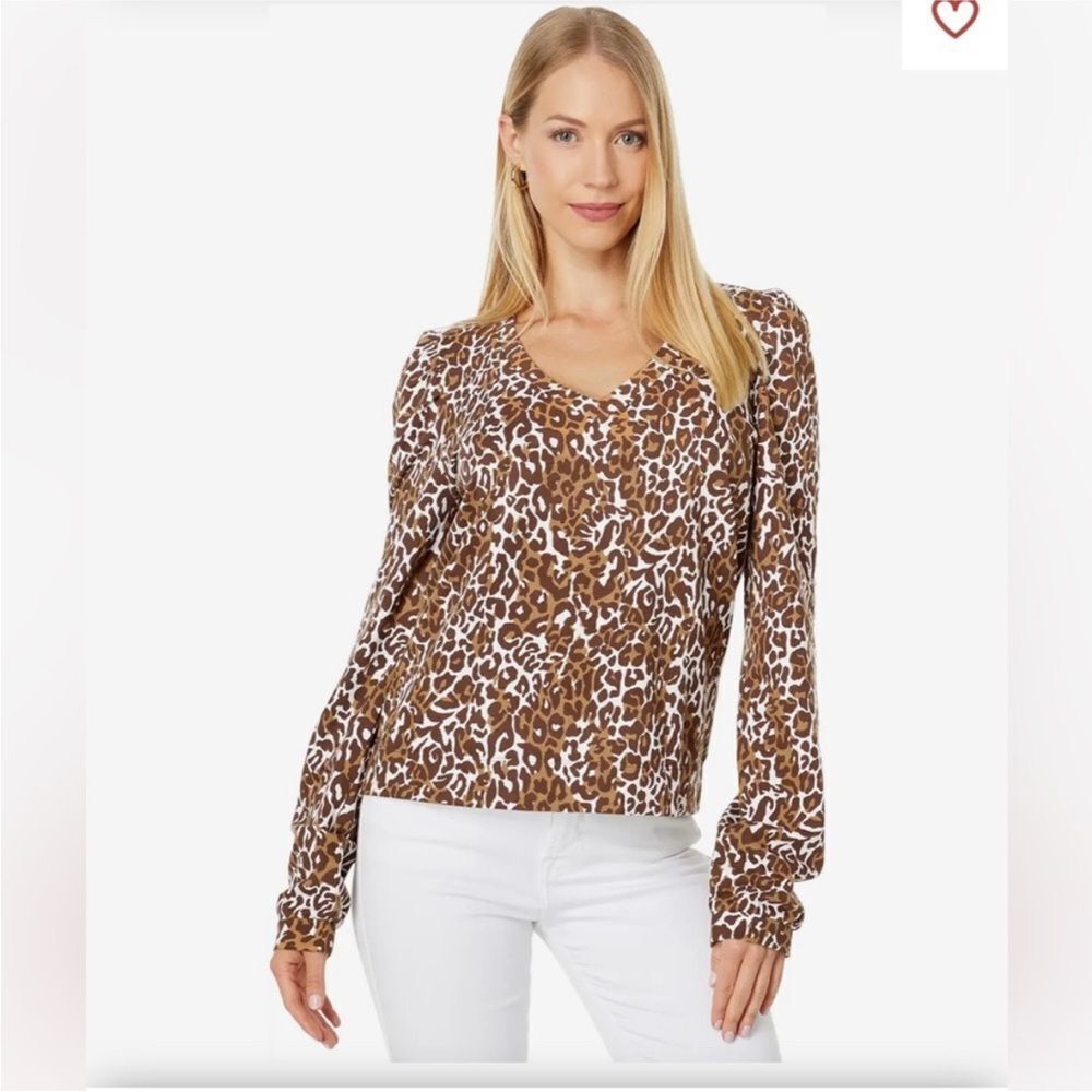 Lilly Pulitzer Jansen Leopard sweatshirt Large